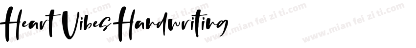 Heart Vibes Handwriting字体转换